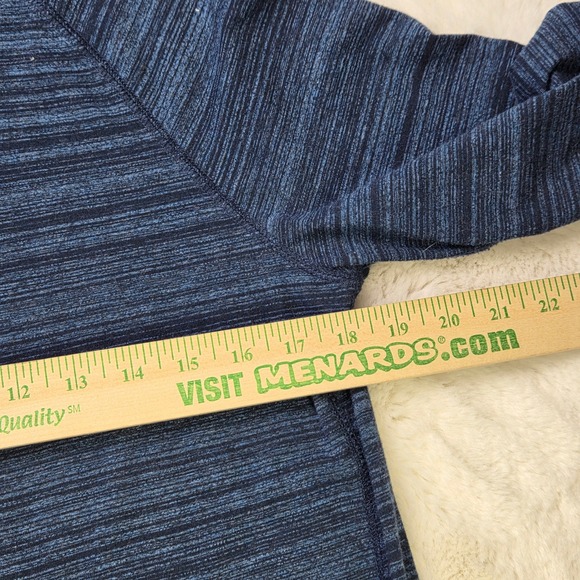 American Eagle Outfitters Seriously Soft Heathered Blue Striped Sleeve‎ Hoodie - Picture 8 of 14